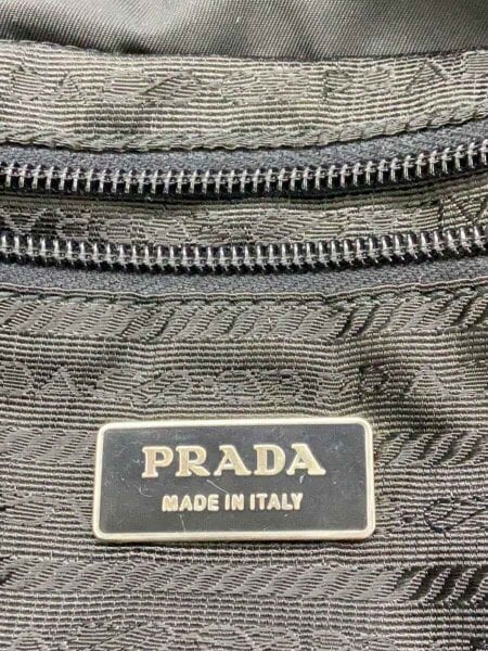 PRADA(プラダ) / ボストンバッグ/三角ロゴ/汚れ有/ナイロン/BLK/無地