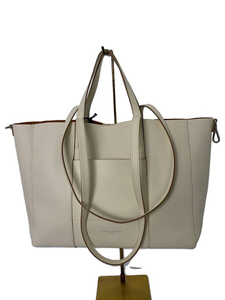 GIANNI CHIARINI(ジャンニキャリーニ) / トートバッグ/レザー/WHT/タグ 