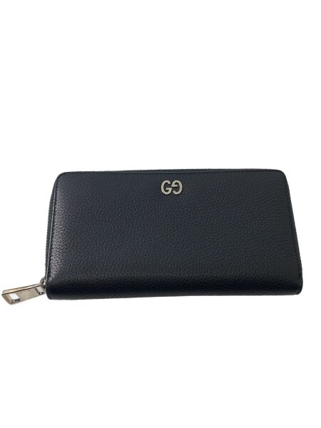 GUCCI(グッチ) / 長財布_インターロッキングG/レザー/BLK/レディース
