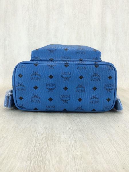 MCM(エムシーエム) / リュック/レザー/BLU | 中古品の販売・通販なら