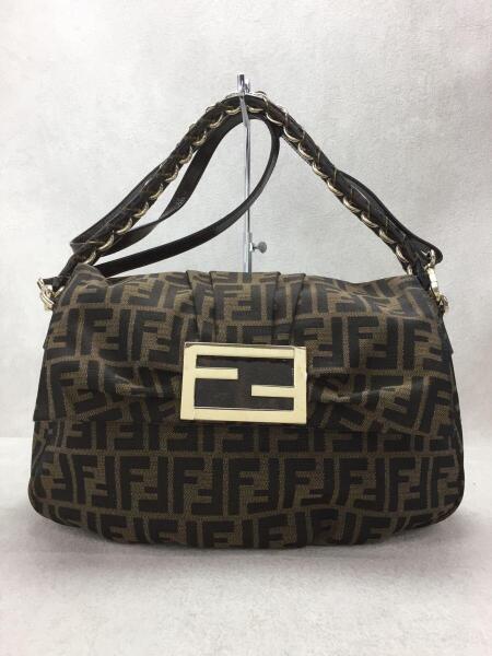 FENDI(フェンディ) / ショルダーバッグ/キャンバス/BRW/総柄/8BR614 