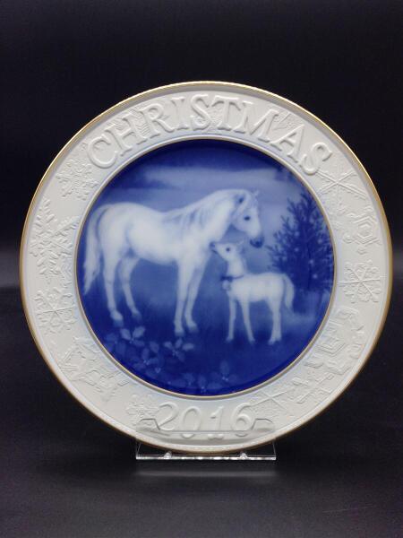 大倉陶園】クリスマスプレート2016 アンダルシアホース 大倉陶園