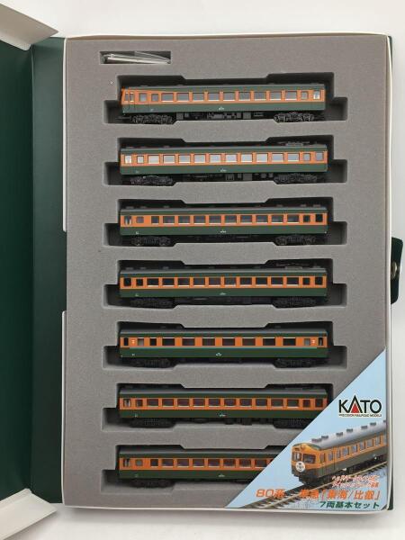 KATO/カトー 80系準急 “東海/比叡” 基本セット 7車両 エヌゲージ N