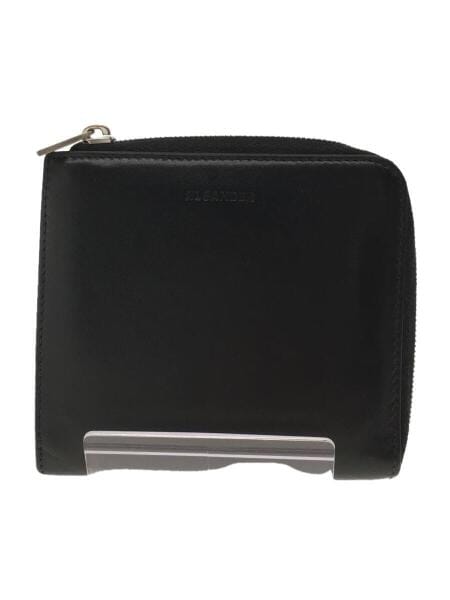 JIL SANDER(ジルサンダー) / 2つ折り財布/レザー/BLK/無地/メンズ 
