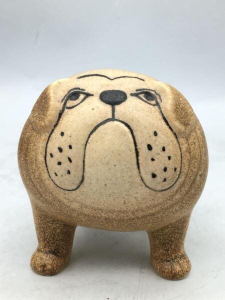 Lisalarson kennel 北欧オブジェ リサラーソン 動物 犬 陶器ブラウン
