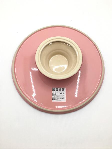 LE CREUSET ル・クルーゼ ケーキスタンド ピンク　未使用品 ル・クルーゼ LE CREUSET フルール・レース・ケーキスタンド 17cm