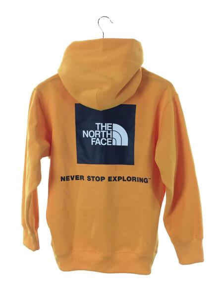 【中古】ザノースフェイス Back Square Logo Hoodie パーカー ロゴ プリント 裏起毛 S 黄 NT62040 ■GY01 メンズ THE NORTH FACE(ザノースフェイス) / BACK SQUARE LOGO HOODIE