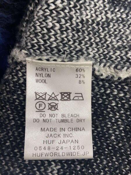 HUF(ハフ) / PALISADES CARDIGAN/カーディガン(厚手)/XL/アクリル/BLK 