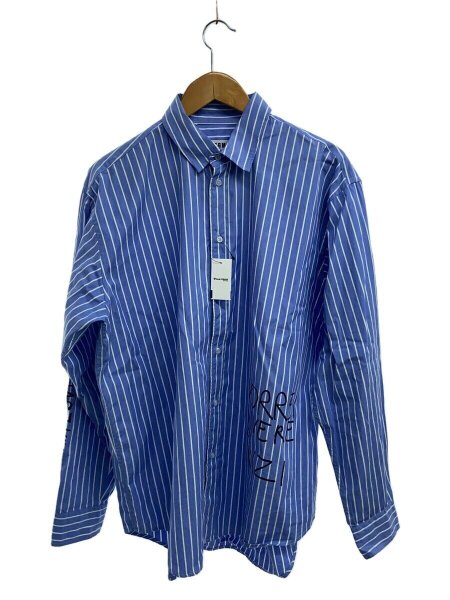 MSGM(エムエスジーエム) / 長袖シャツ/42/コットン/BLU/ストライプ 