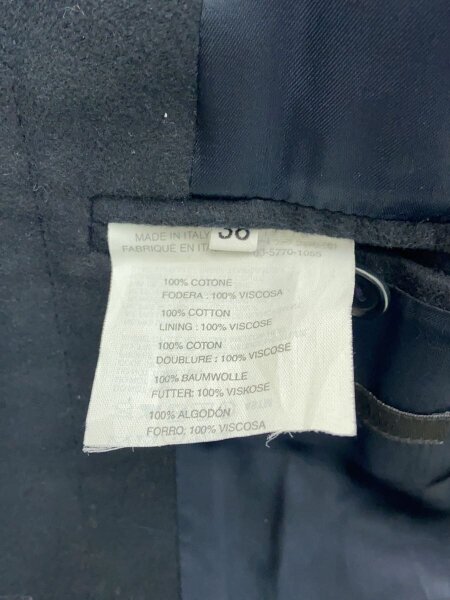 Helmut Lang / 初期黒タグ/本人期/コート/ロングアウター/38/コットン/BLK/イタリア製// Helmut Lang(ヘルムートラング) / 初期黒タグ/本人期/コート/ロング