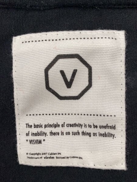 visvim(ヴィズヴィム) / パイピング/Tシャツ/M/コットン/BLK | 古着の 