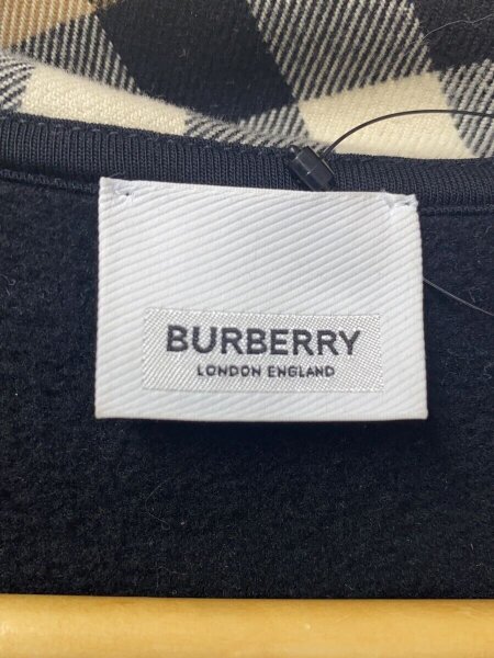 BURBERRY / SAMUELZIP/ジップパーカー/M/ポリエステル/BLK/8048026/裏起毛/フートノバチェック BURBERRY(バーバリー) / SAMUELZIP/ジップパーカー/M/ポリエステル/BLK
