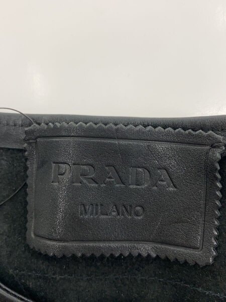 PRADA / 23SS/ベルテッドレザープルオーバーベスト/52/牛革/BLK/UPC194 S231// PRADA(プラダ) / 23SS/ベルテッドレザープルオーバーベスト/52/牛革
