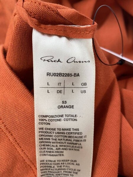 Rick Owens(リックオウエンス) / 22AW/DRAWSTRING LONG HOODIE/L