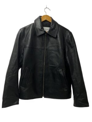 【未使用保管品 カバー付き】コーチ　ライダースジャケット　ラム　シグネチャー　黒 COACHのライダースジャケット検索結果|古着・中古品の通販サイト