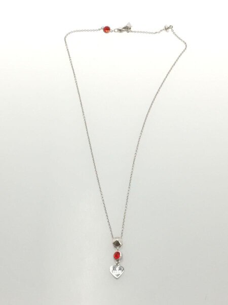 GUCCI(グッチ) / ハートネックレス_AG925×レッドクリスタル_シルバー