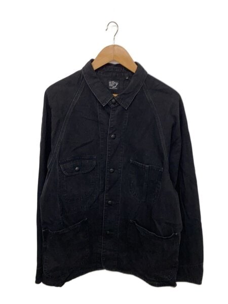 希少　オアスロウ　orslow ブラック　1950カバーオール　3 Ｌ オアスロウ カバーオール ブラック 3 希少 オアスロウ orslow ブラック