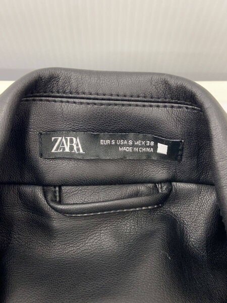 ZARA(ザラ) / トレンチコート/38/フェイクレザー/BLK/9621/900/800