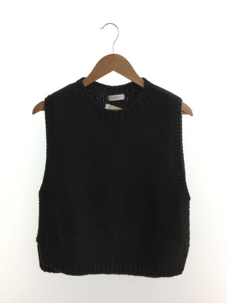 【専用】UNITED ARROWS　Pミニフリルニットベスト　ブラック UNITED ARROWS(ユナイテッドアローズ) P ミニフリルニットベスト 1518