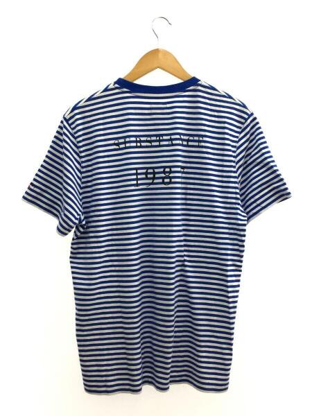 NOAH(ノア) / 21SS/×New Order/Tシャツ/M/コットン/BLU/ボーダー/21 