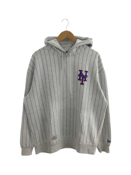 NEW ERA(ニューエラ) / パーカー/M/コットン/GRY/ストライプ  