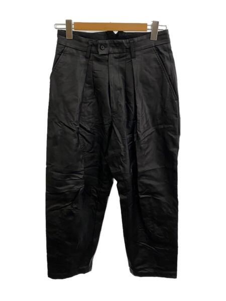 stein / EX WIDE TAPERED TROUSERS/ストレートパンツ/S/レザー/BLK/ST.204-2// stein(シュタイン) / ボトム/S/フェイクレザー/BLK/ST 204-2/21SS/EX