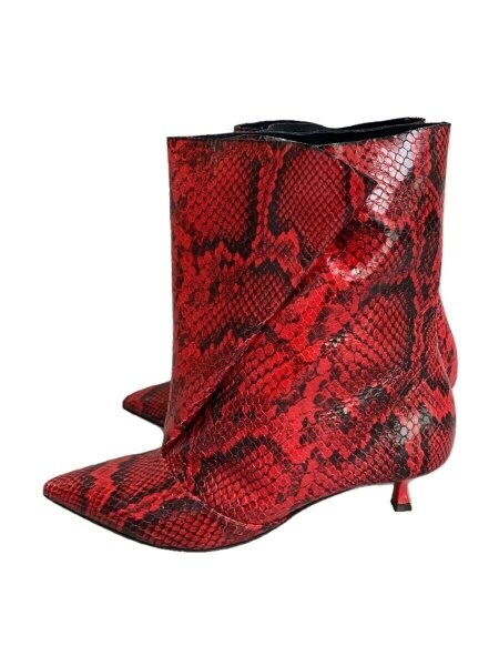 MSGM(エムエスジーエム) / ショートブーツ/37/RED/パイソン// | 中古品 