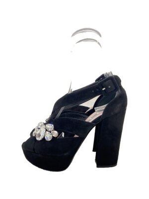 MIU MIU(ミュウミュウ) / ミュウミュウ/サンダル/36.5/BLK//アンクル  