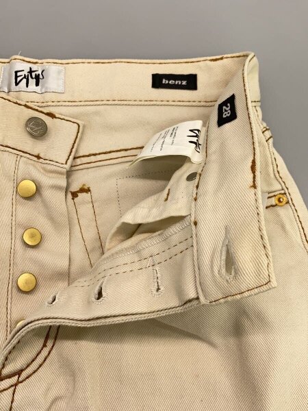 EYTYS / BENZ　TWILL　ECRUボトム/28/コットン/グリーン/無地 EYTYS(エイティス) / BENZ TWILL ECRU/ボトム/28/コットン/CRM/無地