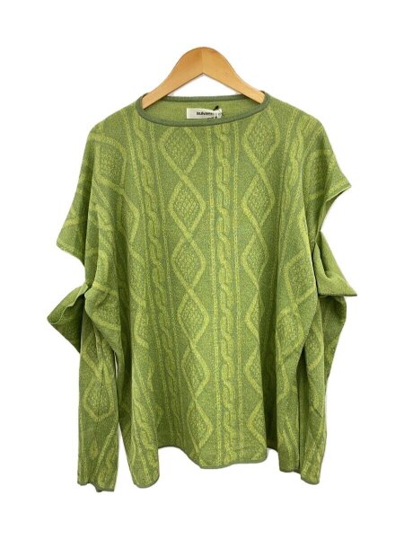 sulvam(サルバム) / 24SS/Cable pattern knit/S/コットン/GRN/総柄/MT 