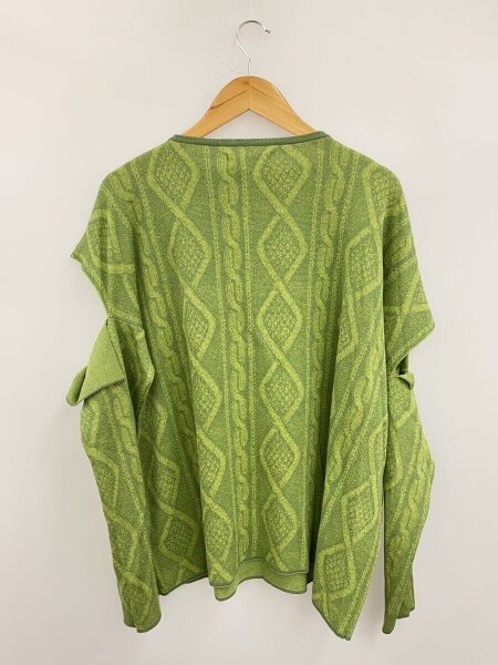 sulvam(サルバム) / 24SS/Cable pattern knit/S/コットン/GRN/総柄/MT 