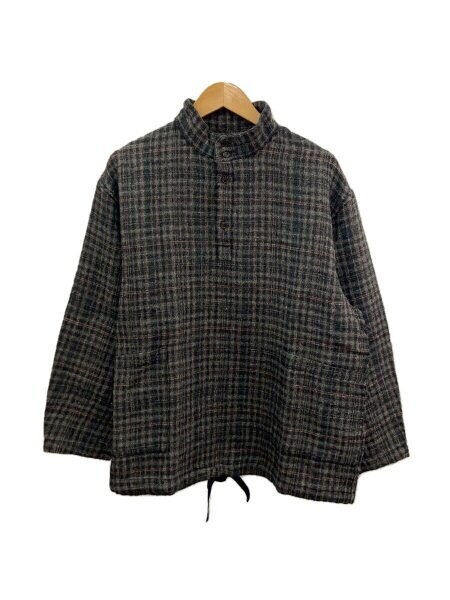 02244-0050 リネンウールチェック スモックシャツ nest robe CONFECT(ネストローブコンフェクト) / リネンウールチェック