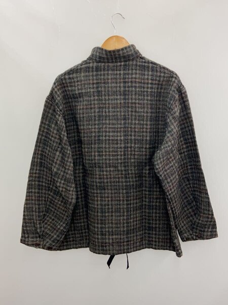 02244-0050 リネンウールチェック スモックシャツ nest robe CONFECT(ネストローブコンフェクト) / リネンウールチェック