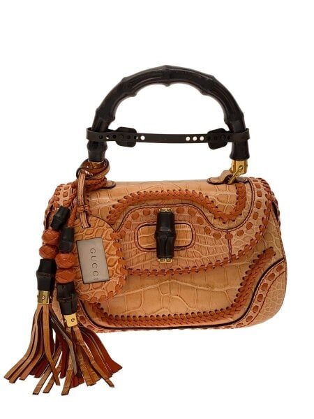 GUCCI(グッチ) / ニューバンブー/アリゲーター/ハンドバッグ/レザー 