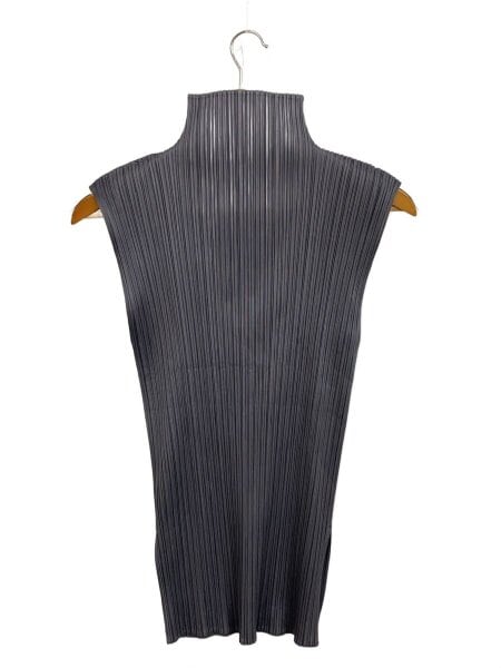 PLEATS プリーツプリーズイッセイミヤケ チュニック 無地 ノースリーブ