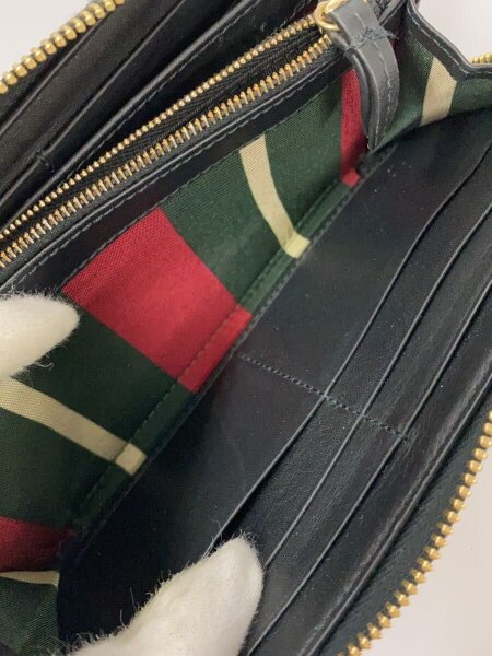 GUCCI(グッチ) / GGエンブレムアラウンド長財布/--/BLK/レディース
