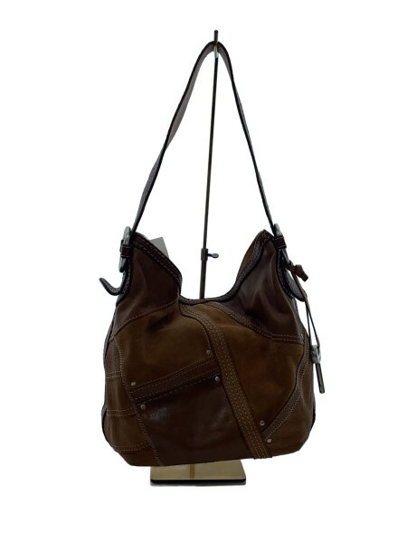 FOSSIL(フォッシル) / パッチワーク/ショルダーバッグ/レザー/BRW 