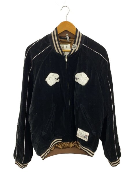 s*r様 名作　ミハラヤスヒロ　ブルゾン　スカジャン　MA-1 刺繍　不死鳥 MIHARA YASUHIRO(ミハラヤスヒロ) / ×gdc Satin Blouson/スカジャン/46