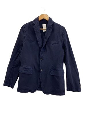 COMME des GARCONS HOMME / コムデギャルソンオム | 2008SS | 皺加工 リネン テーラード ジャケット | SS | ブルー/ホワイト | メンズ COMME des GARCONS HOMMEのテーラードジャケット検索結果|古着・中古品