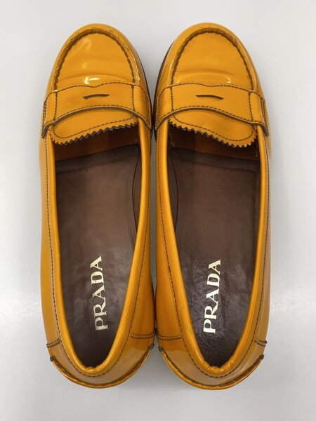 PRADA(プラダ) / ローファー/36.5/CML/エナメル/キャメル// | 中古品の 