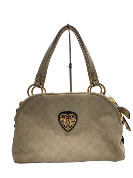 GUCCI(グッチ) / ハンドバッグ_ヒステリア/レザー/WHT/総柄 | 中古品の 
