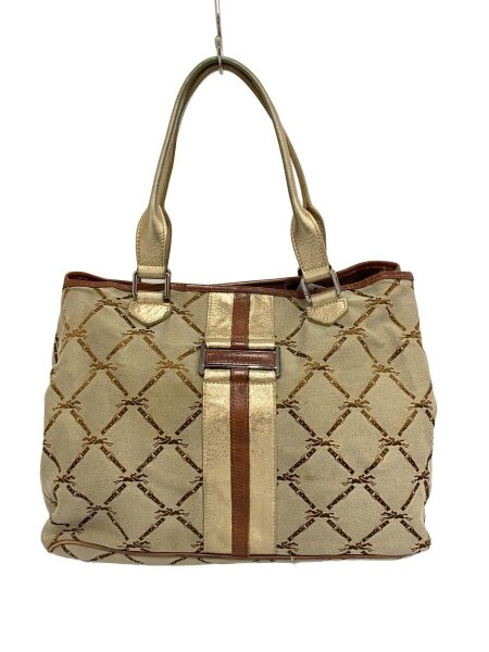 LONGCHAMP(ロンシャン) / トートバッグ/コットン/BEG/総柄⑰// | 中古 