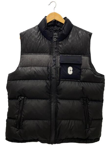 COACH ダウンベスト XL コーチ総柄シグネチャー