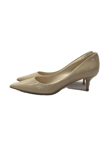 JIMMY CHOO(ジミーチュウ) / パンプス/37.5/BEG/エナメル 