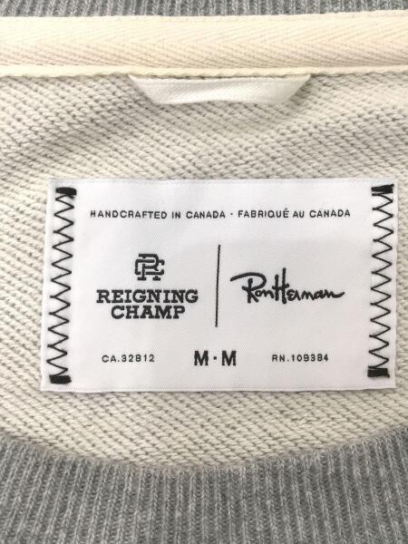 REIGNING CHAMP(レイニングチャンプ) / スウェット/M/コットン/GRY 