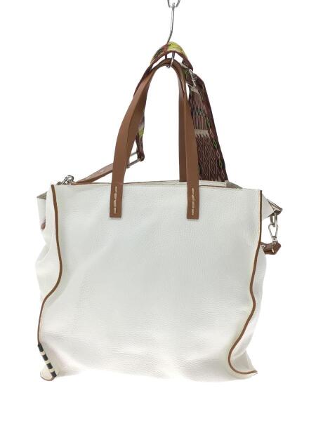 その他ブランド ソノタブランド Manila Grace ショルダーバッグ 牛革 WHT 無地 中古品の販売・通販なら