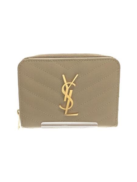 サンローラン　ベージュ　財布 SAINT LAURENT(サンローラン) / 2つ折り財布/--/ベージュ/レディース