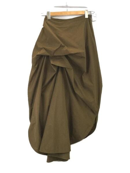 エンフォルド ストレッチタフタサイドタックスカート 38 ブラック