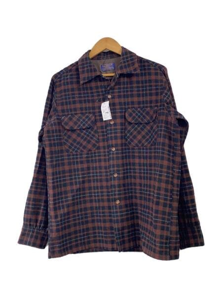 PENDLETON(ペンドルトン) / 長袖シャツ/M/ウール/BRW/チェック/50S-60S 