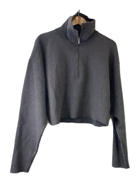 ETRE TOKYO / ×矢野未希子/Wフェイスハーフジップニットプルオーバーン/FREE/コットン/BLK/1223611// ETRE TOKYO◇×矢野未希子/Wフェイスハーフジップニットプルオーバーン